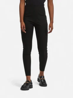 Vila Naisten Leggingsit VILAURA LOU LEGGINGS Musta