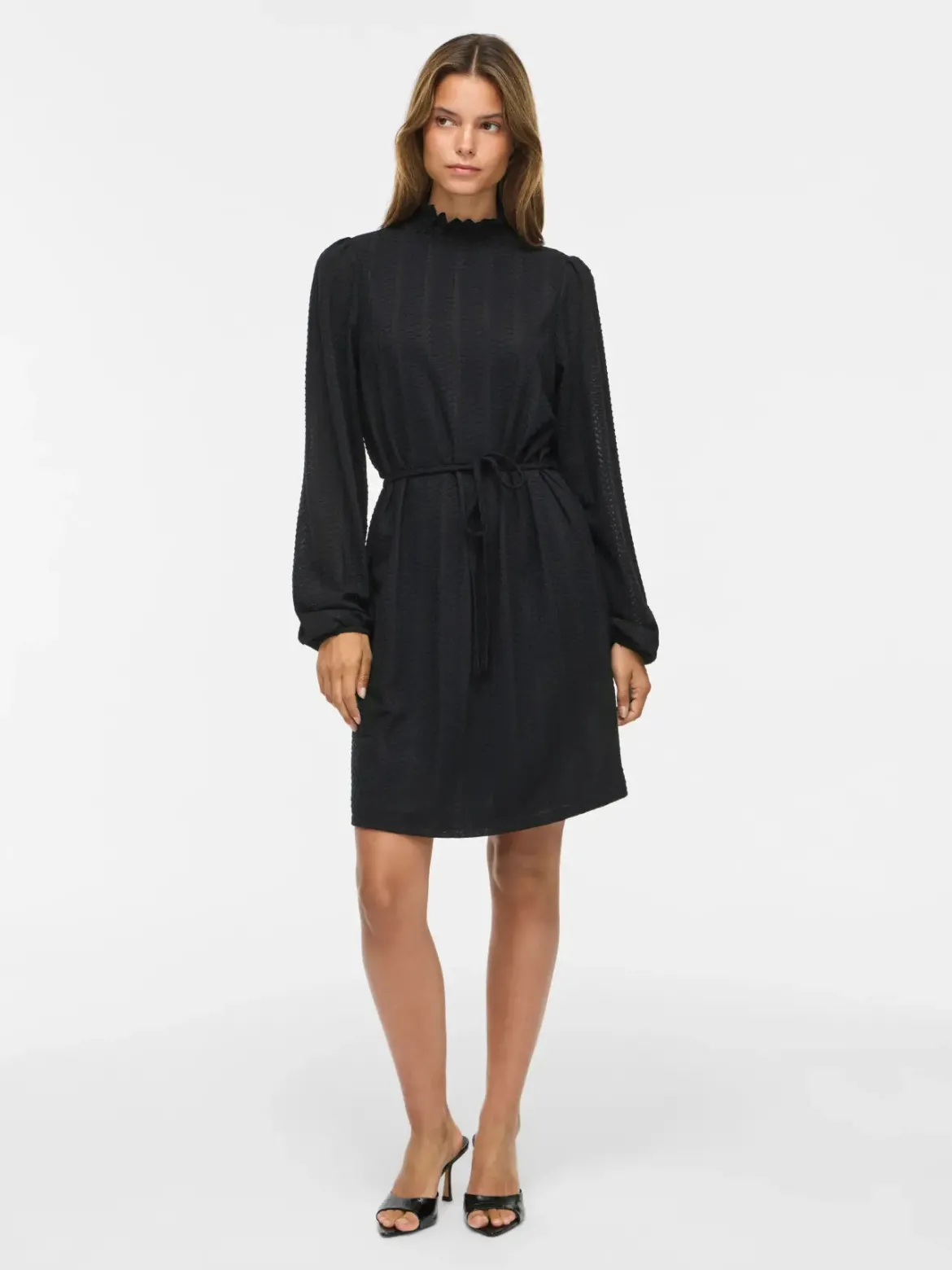 Vila naisten mekko Vilyri Smock Dress, Black Beauty