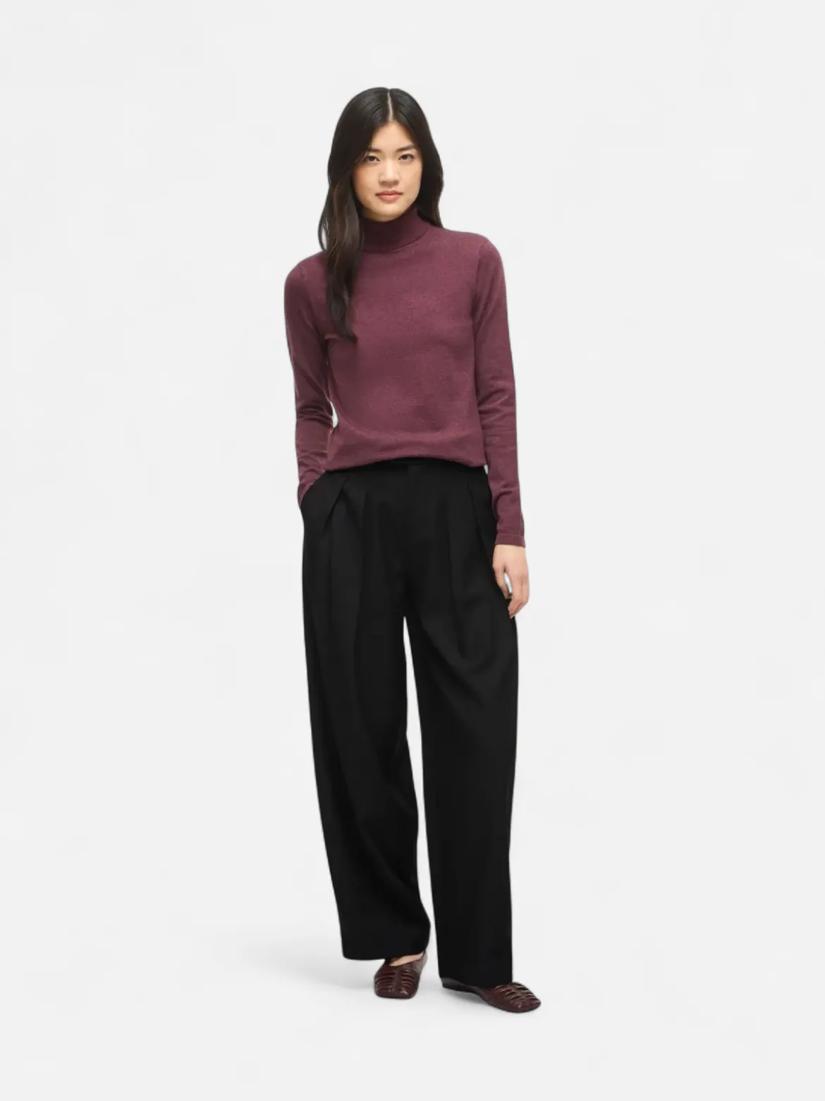 Vila naisten neulepusero Vimalu Rollneck, Port Royale Melange