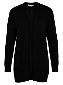 Vila naisten neuletakki VIDALO L/S KNIT CARDIGAN, Black