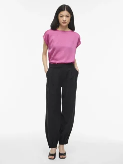 Vila naisten paita Viellette S/S Satin Top, Fiji Flower