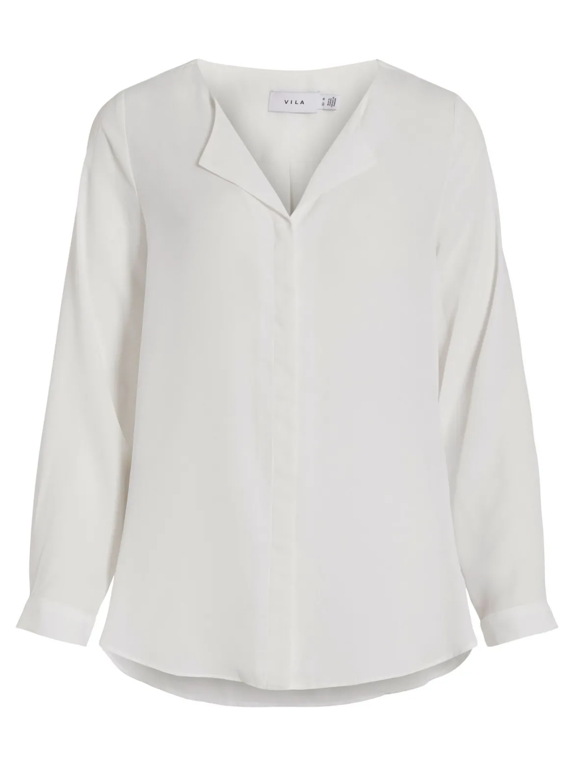 Vila naisten paita Vilucy LS Shirt, valkoinen