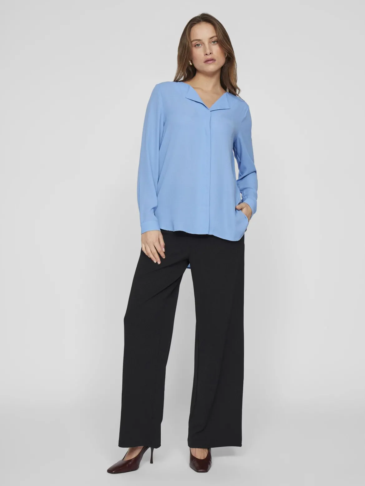 Vila naisten paita Vilucy LS Shirt, sininen