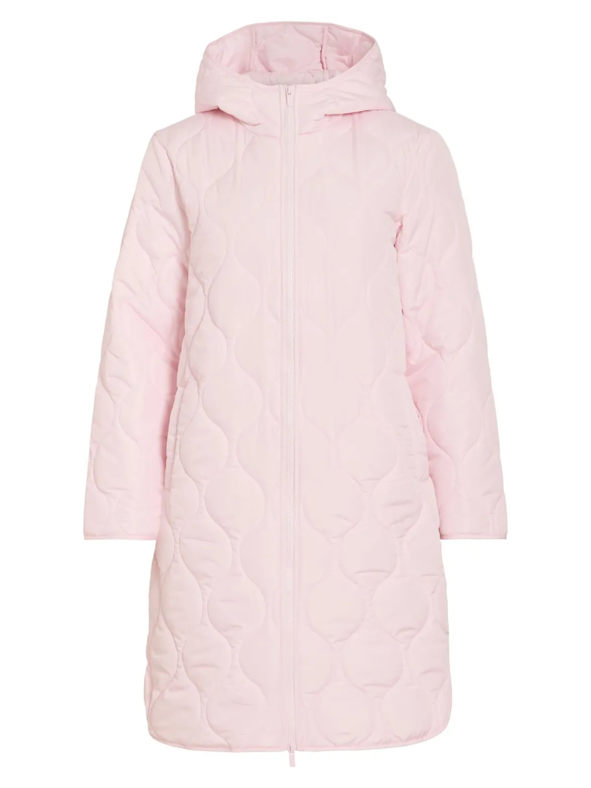 Vila naisten takki VIQUILA L/S Hooded Onion Coat, Ballerina