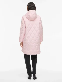 Vila naisten takki VIQUILA L/S Hooded Onion Coat, Ballerina