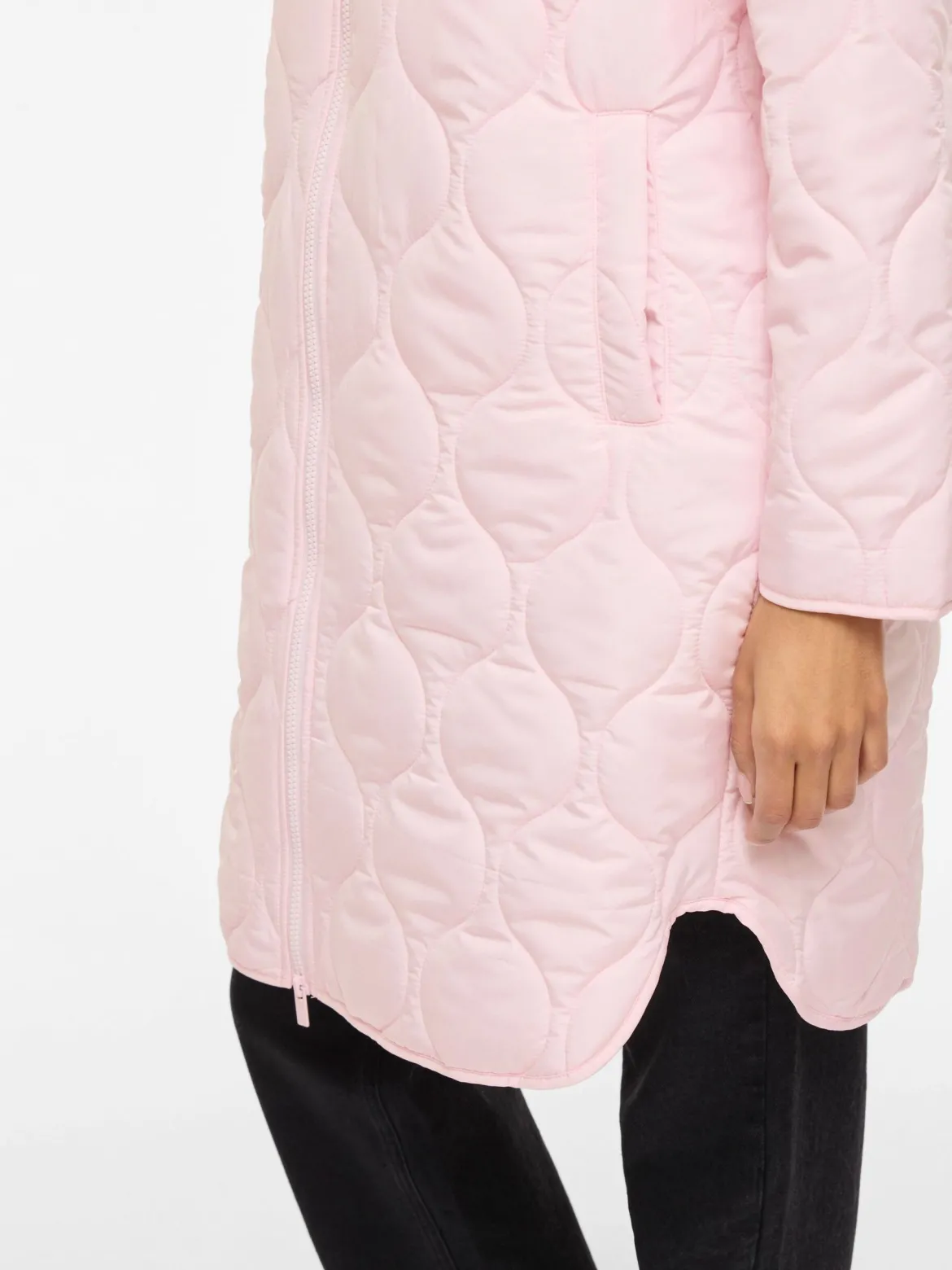 Vila naisten takki VIQUILA L/S Hooded Onion Coat, Ballerina