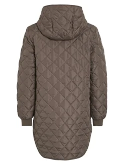Vila naisten tikkitakit Vitate L/S Hooded Jacket, Falcon