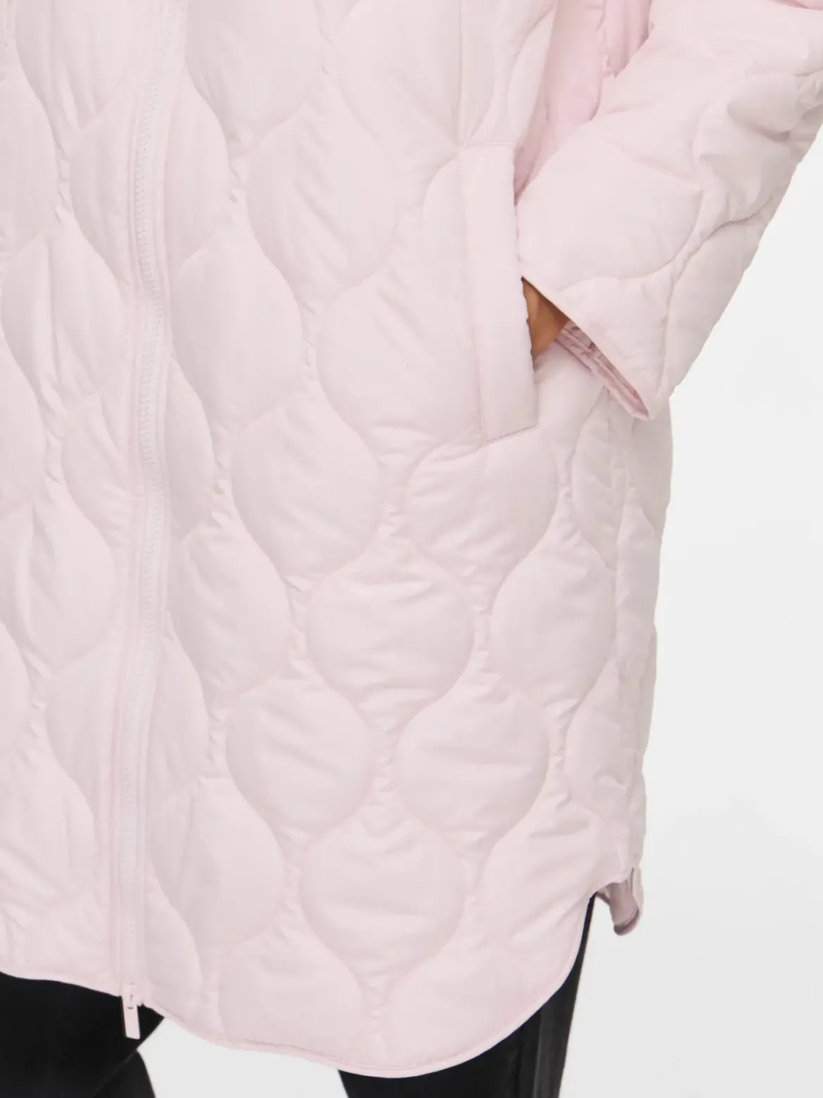 Vila naisten tikkitakki Viquila Hooded Onion Coat, Ballet Slipper