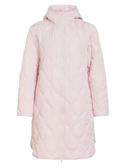 Vila naisten tikkitakki Viquila Hooded Onion Coat, Ballet Slipper