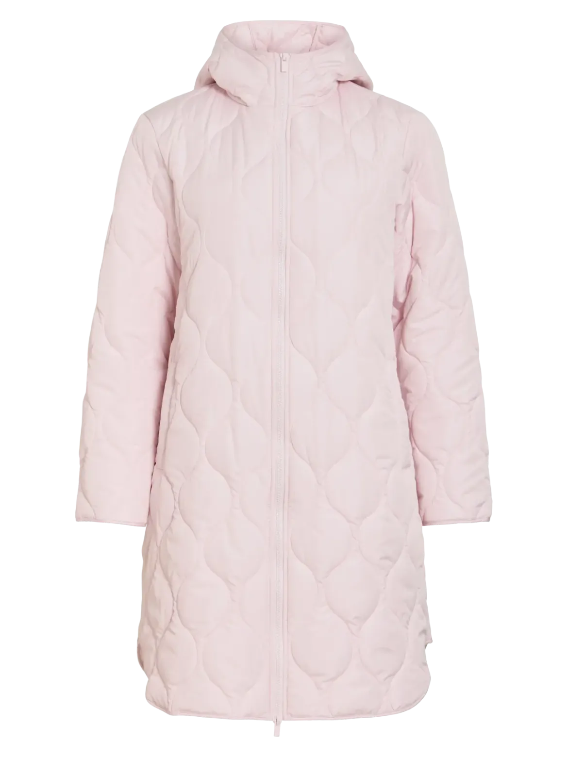 Vila naisten tikkitakki Viquila Hooded Onion Coat, Ballet Slipper