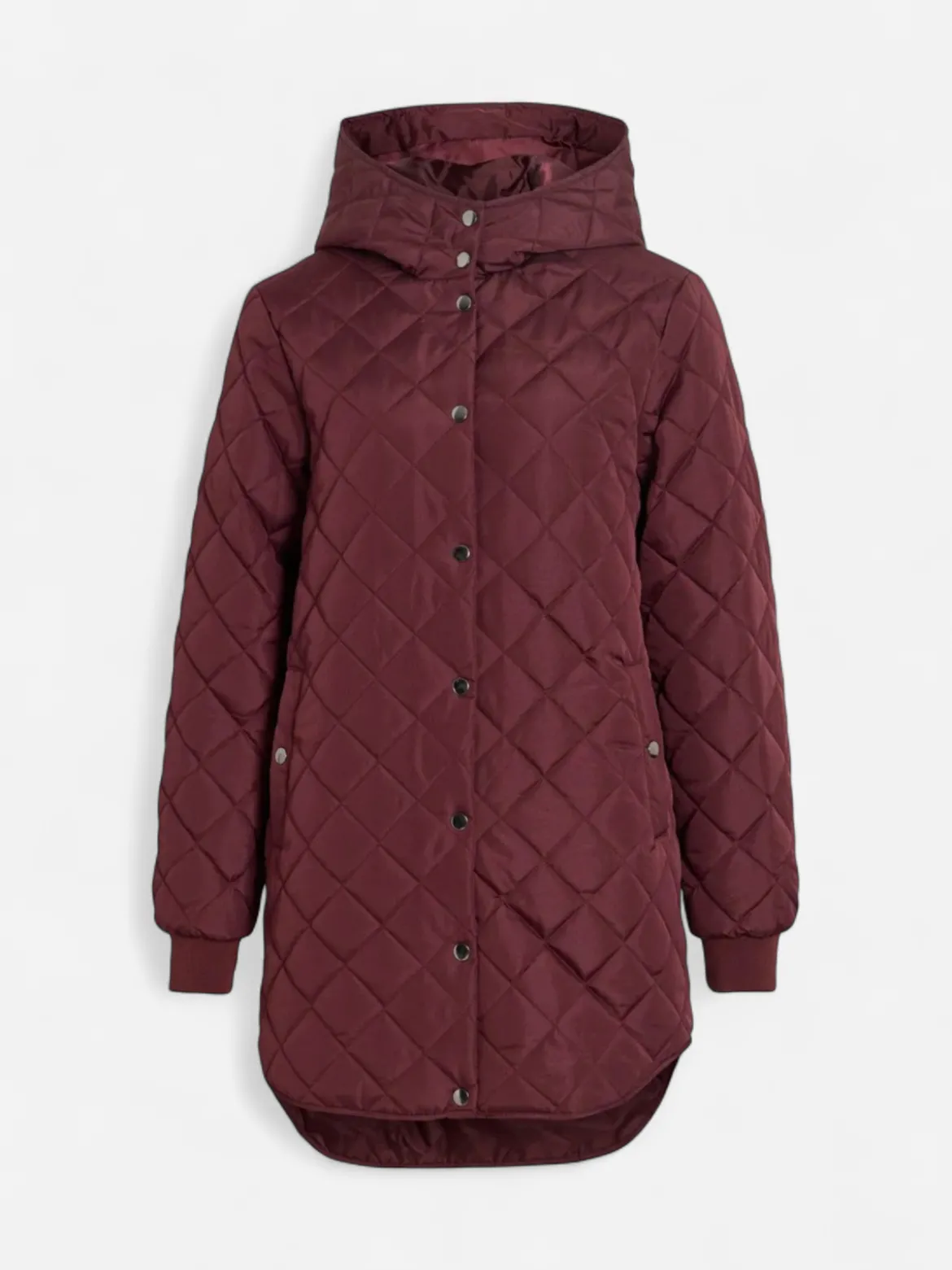 Vila naisten tikkitakki Vitate L/S Hooded Jacket, Port Royale