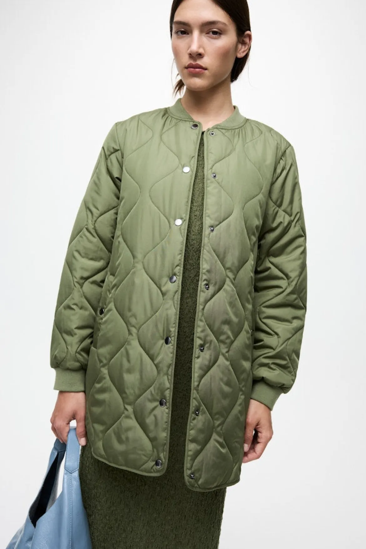 Vila naisten tikkitakki VITate Quilt Jacket, Olivine