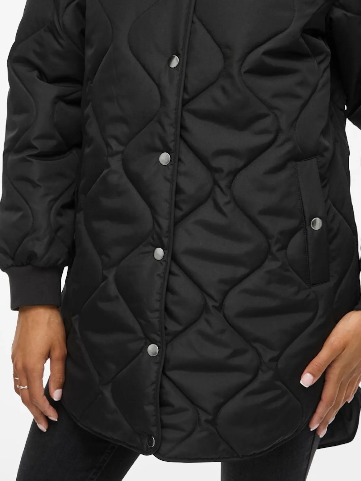 Vila naisten tikkitakki VITate Quilt Jacket, musta
