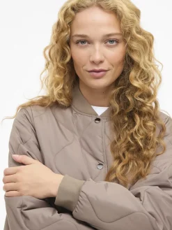 Vila naisten tikkitakki VITate Quilt Jacket, Taupe Gray
