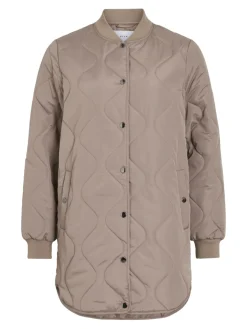 Vila naisten tikkitakki VITate Quilt Jacket, Taupe Gray