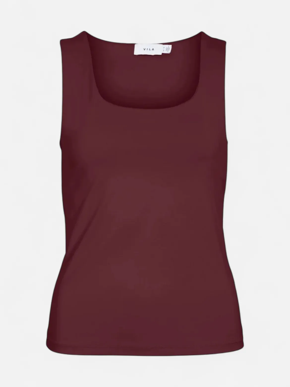 Vila naisten toppi Vikenza O-Neck S/L Tank Top, Port Royale
