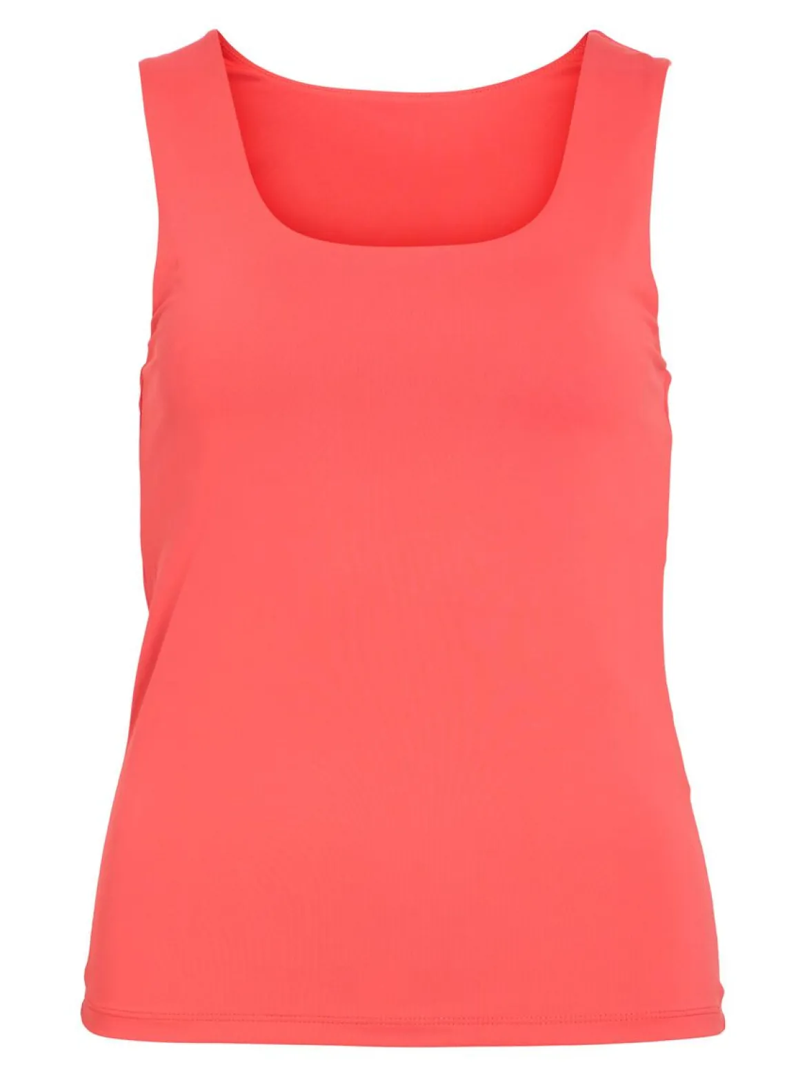 Vila naisten toppi Vikenza U-Neck S/L, Hibiscus