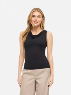 Vila naisten toppi Vikenza Waterfall Top, Black