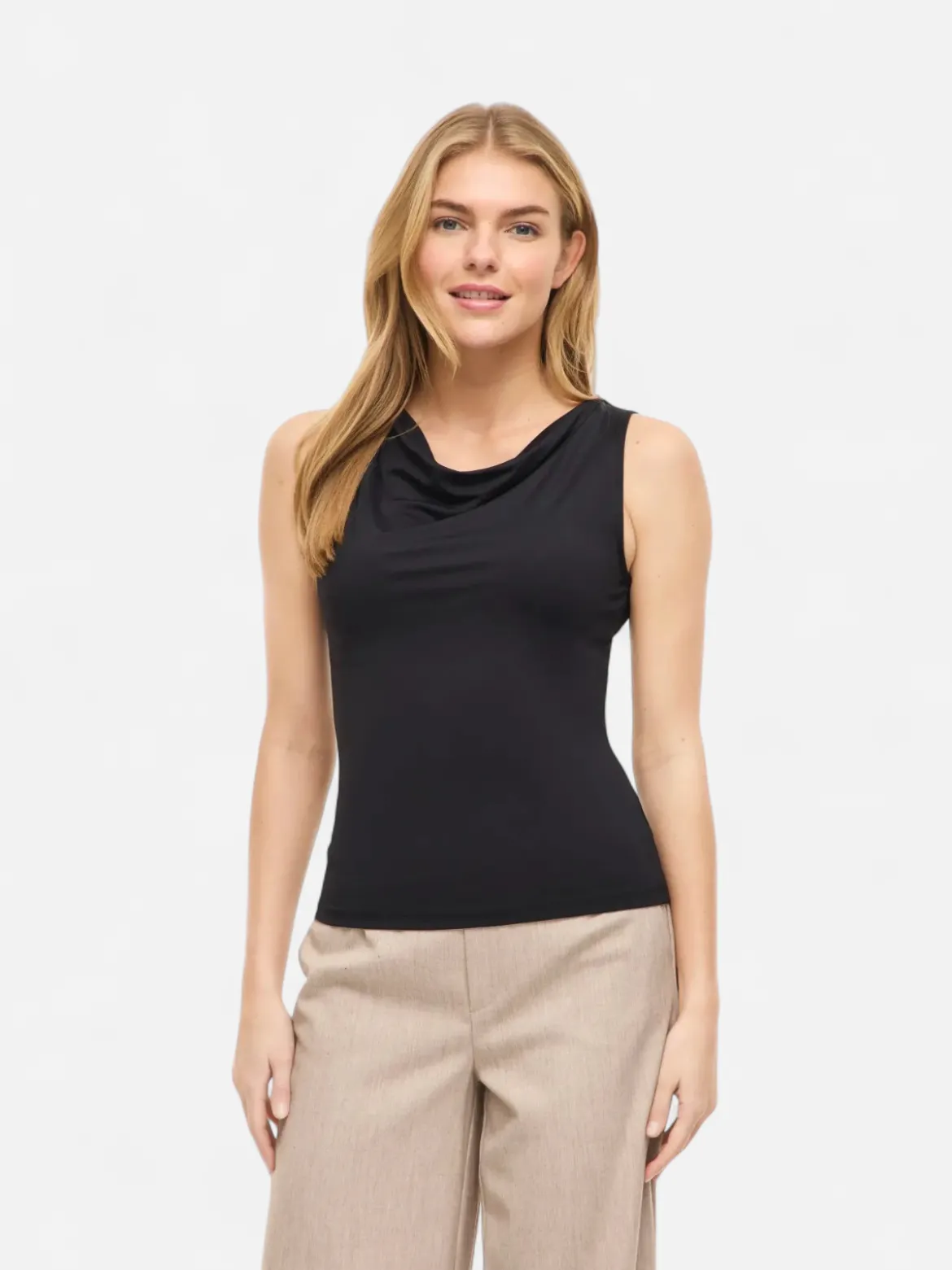 Vila naisten toppi Vikenza Waterfall Top, Black