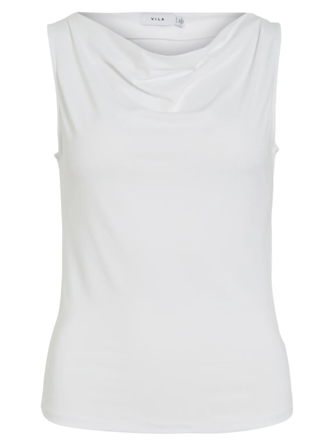 Vila Naisten Toppi Vikenza Waterfall Sleeveless Top, valkoinen