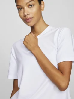 Vila naisten t-paita Vinora S/S T-Shirt, valkoinen
