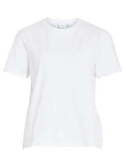 Vila naisten t-paita Vinora S/S T-Shirt, valkoinen