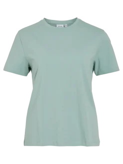 Vila naisten t-paita Vinora S/S T-Shirt, Blue Surf