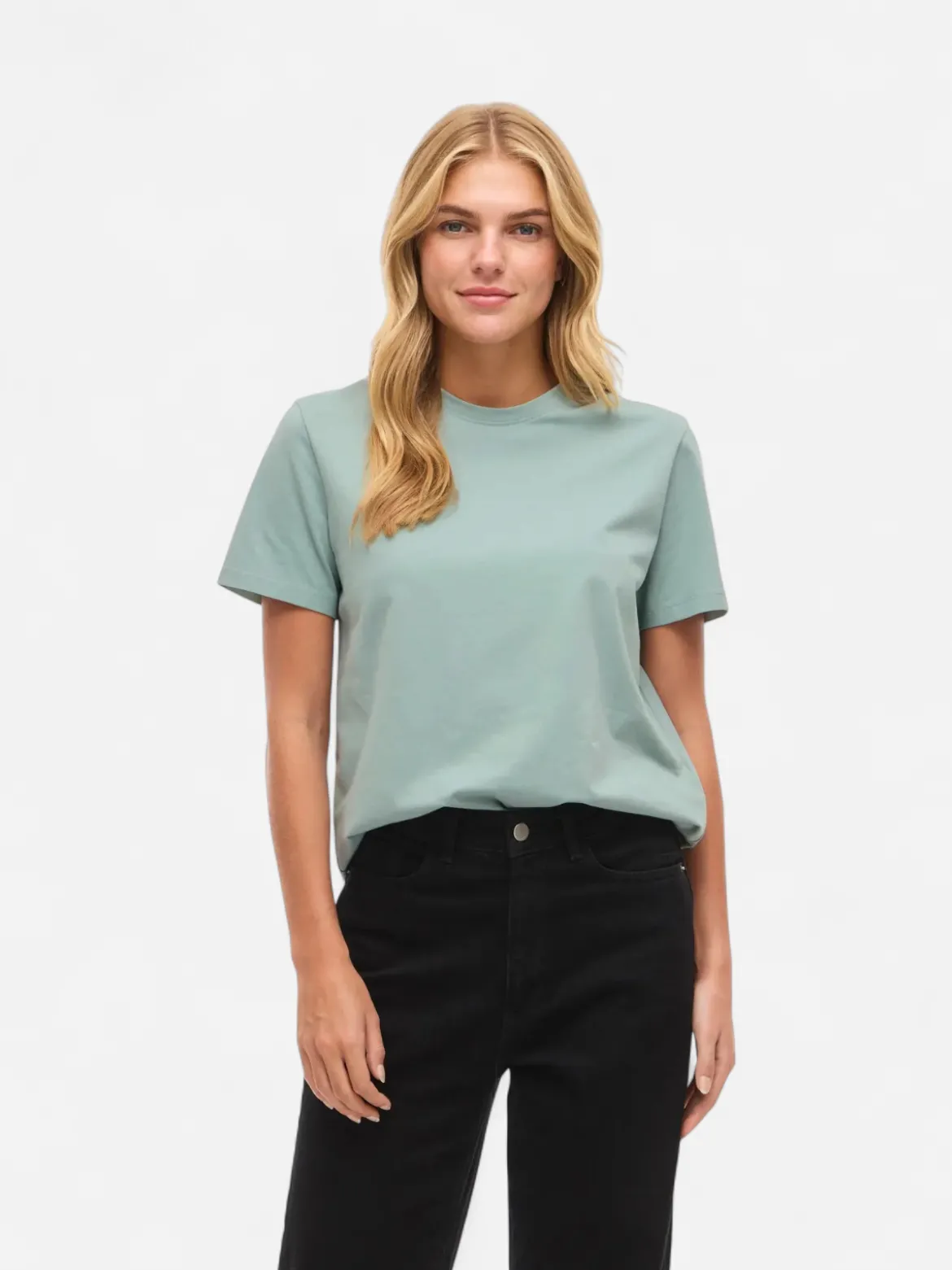 Vila naisten t-paita Vinora S/S T-Shirt, Blue Surf