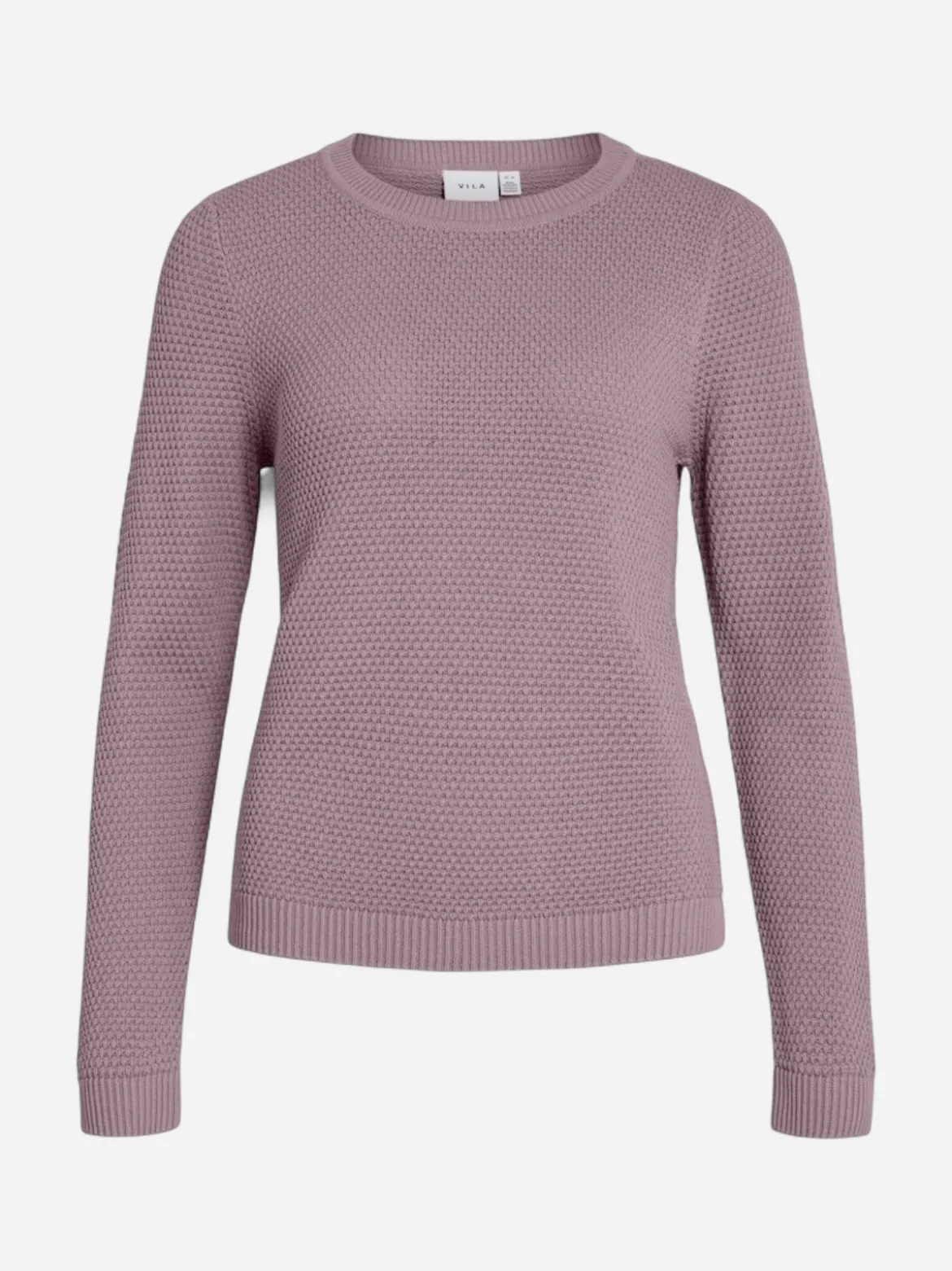 Vila neule, VIDALO O-NECK L/S KNIT TOP Toadstool
