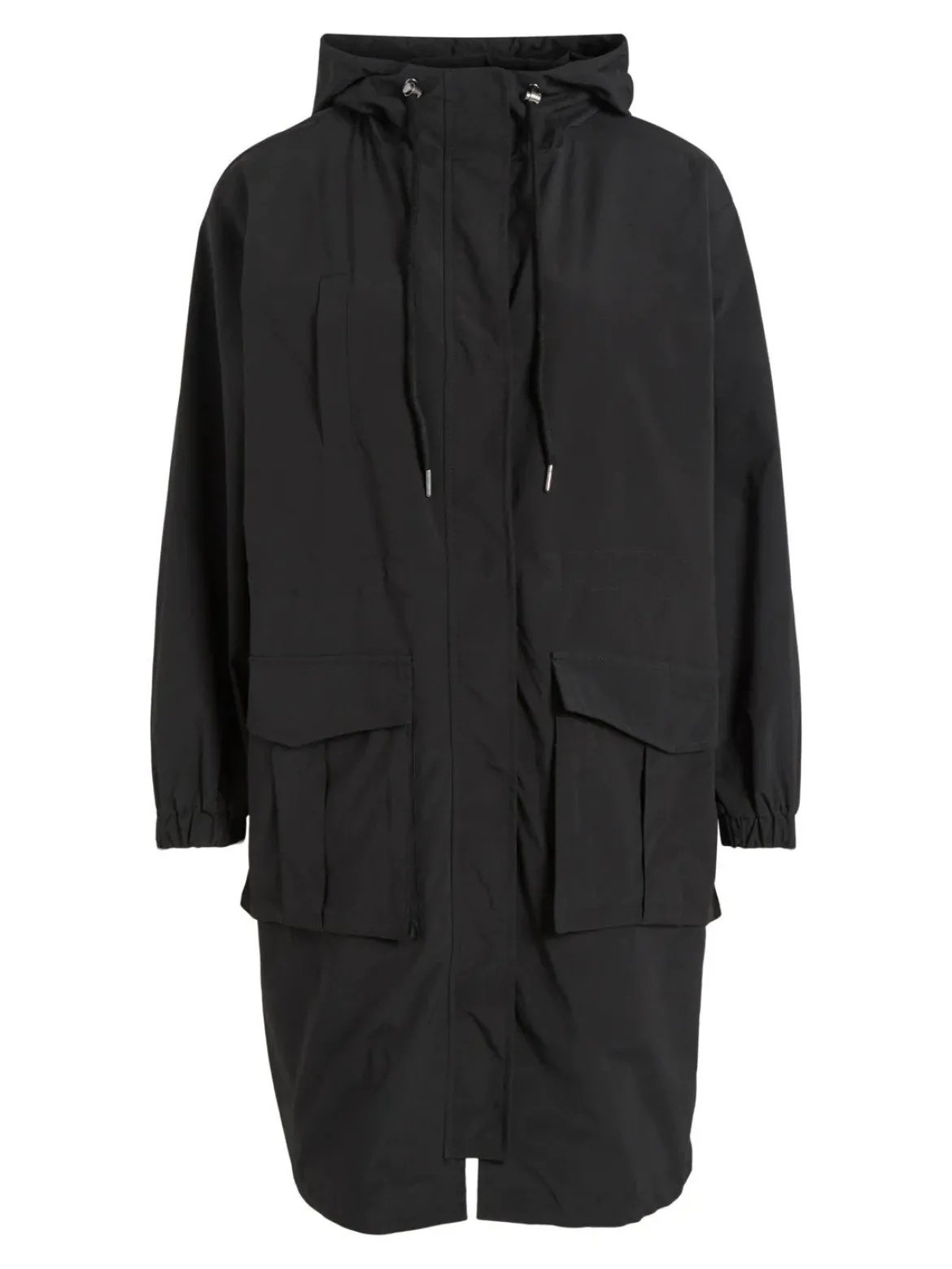 Vila pitkä parkatakki, VISILIANA LONG PARKA JACKET Musta