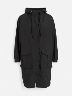 Vila pitkä parkatakki, VISILIANA LONG PARKA JACKET Musta
