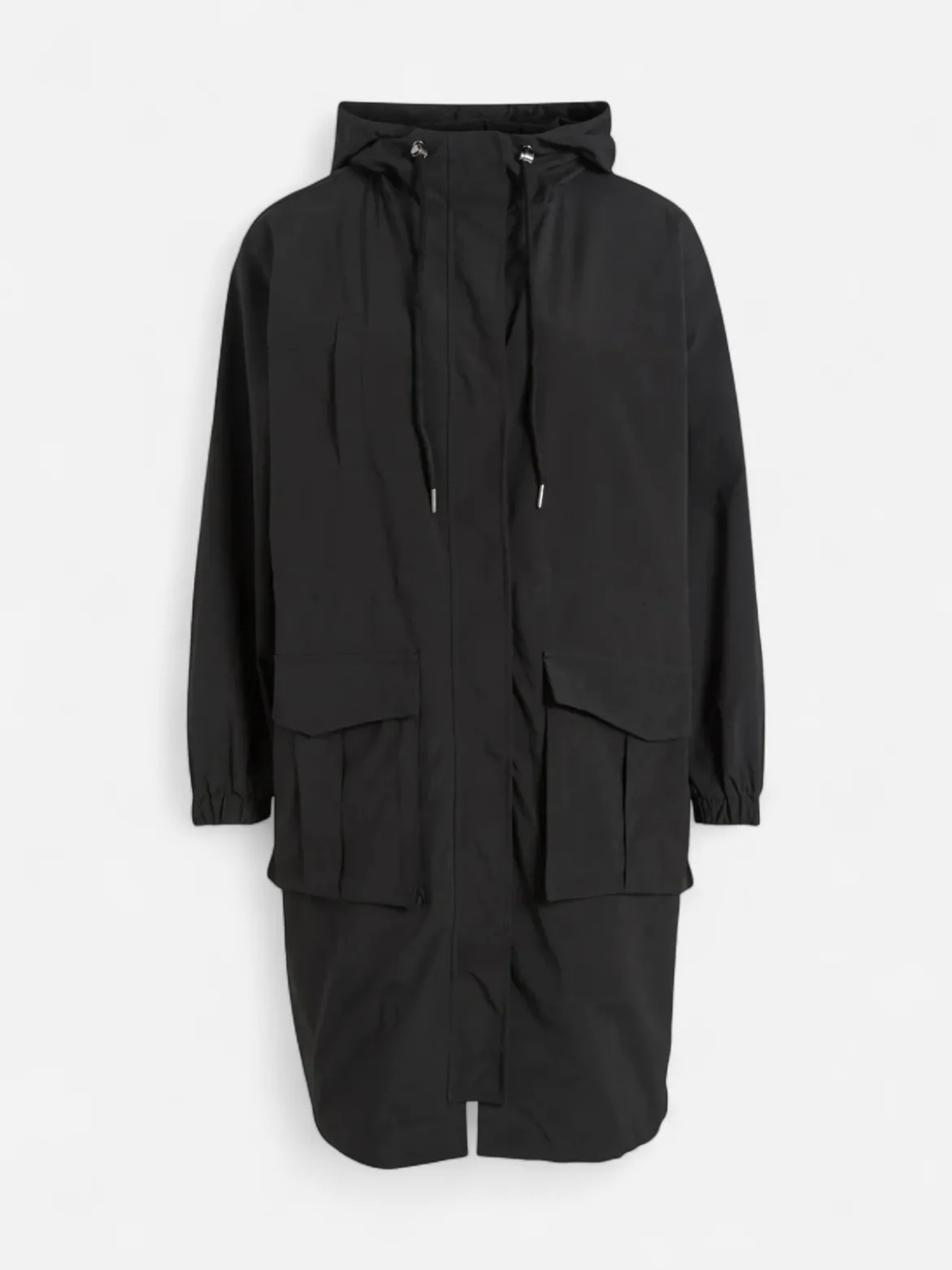 Vila pitkä parkatakki, VISILIANA LONG PARKA JACKET Musta