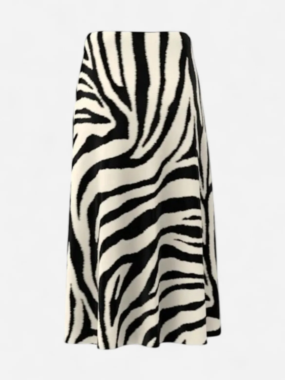 Y.A.S hame, YASPELLA HW MIDI SKIRT Valkopohjainen Kuosi