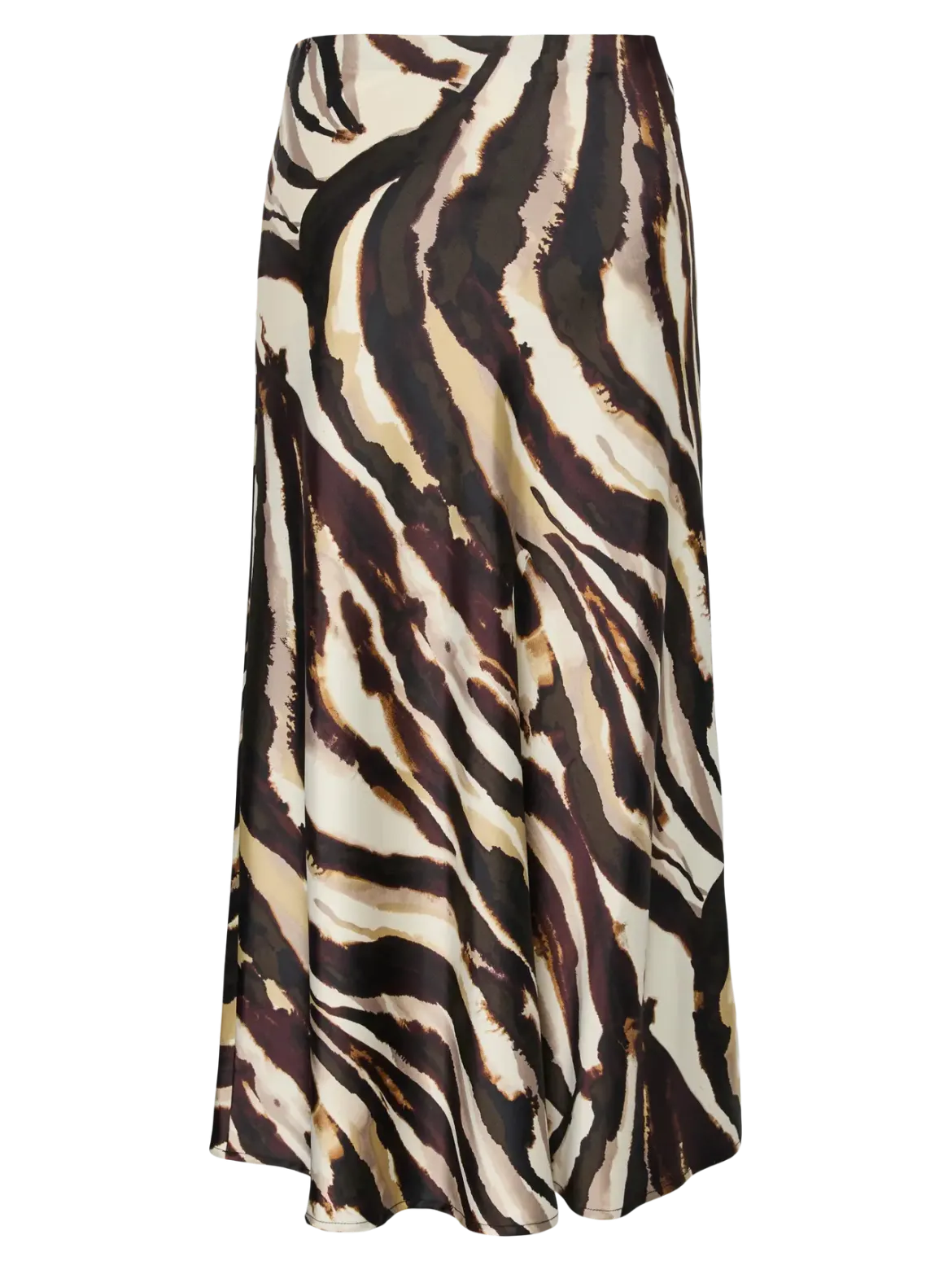 Y.A.S hame, YASPELLA HW MIDI SKIRT Sandshell Zebra Print