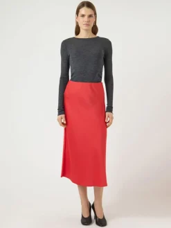 Y.A.S hame YASPella HW Midi Skirt, Poinsettia