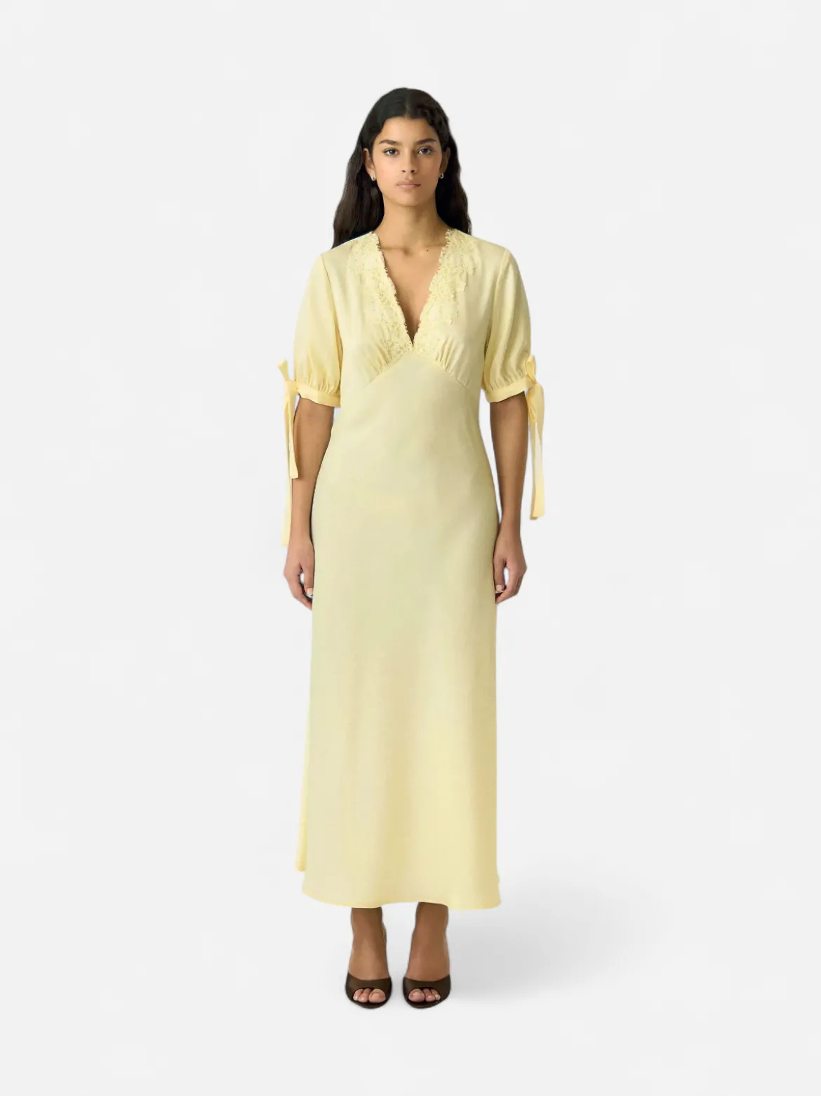 Y.A.S maksimekko Yaspella Long Dress, Anise Flower