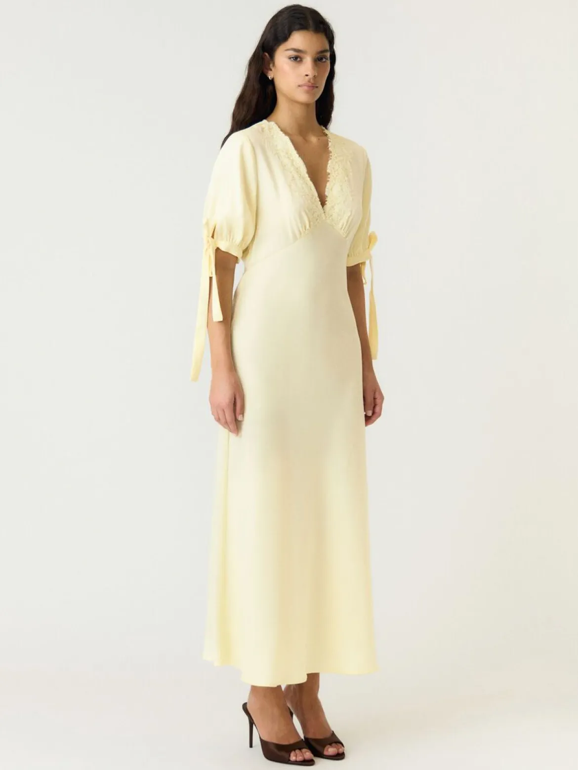 Y.A.S maksimekko Yaspella Long Dress, Anise Flower