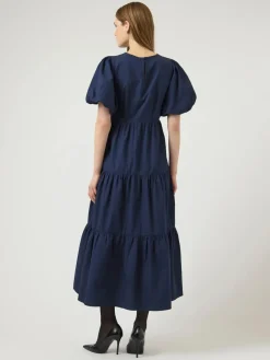 Y.A.S mekko YASColea SS Ankle Dress S, Navy Blazer