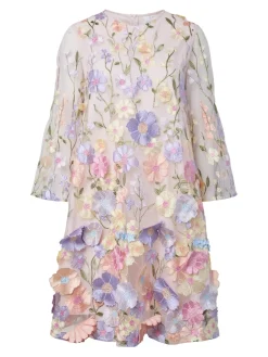 Y.A.S mekko YASFlowering 3/4 Dress, vaaleanpunainen kuosi