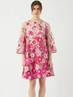 Y.A.S mekko YASFlowering 3/4 Dress, pinkki kuosi