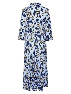 Y.A.S mekko Yassavanna Long Shirt Dress, Clear Sky Liro Print