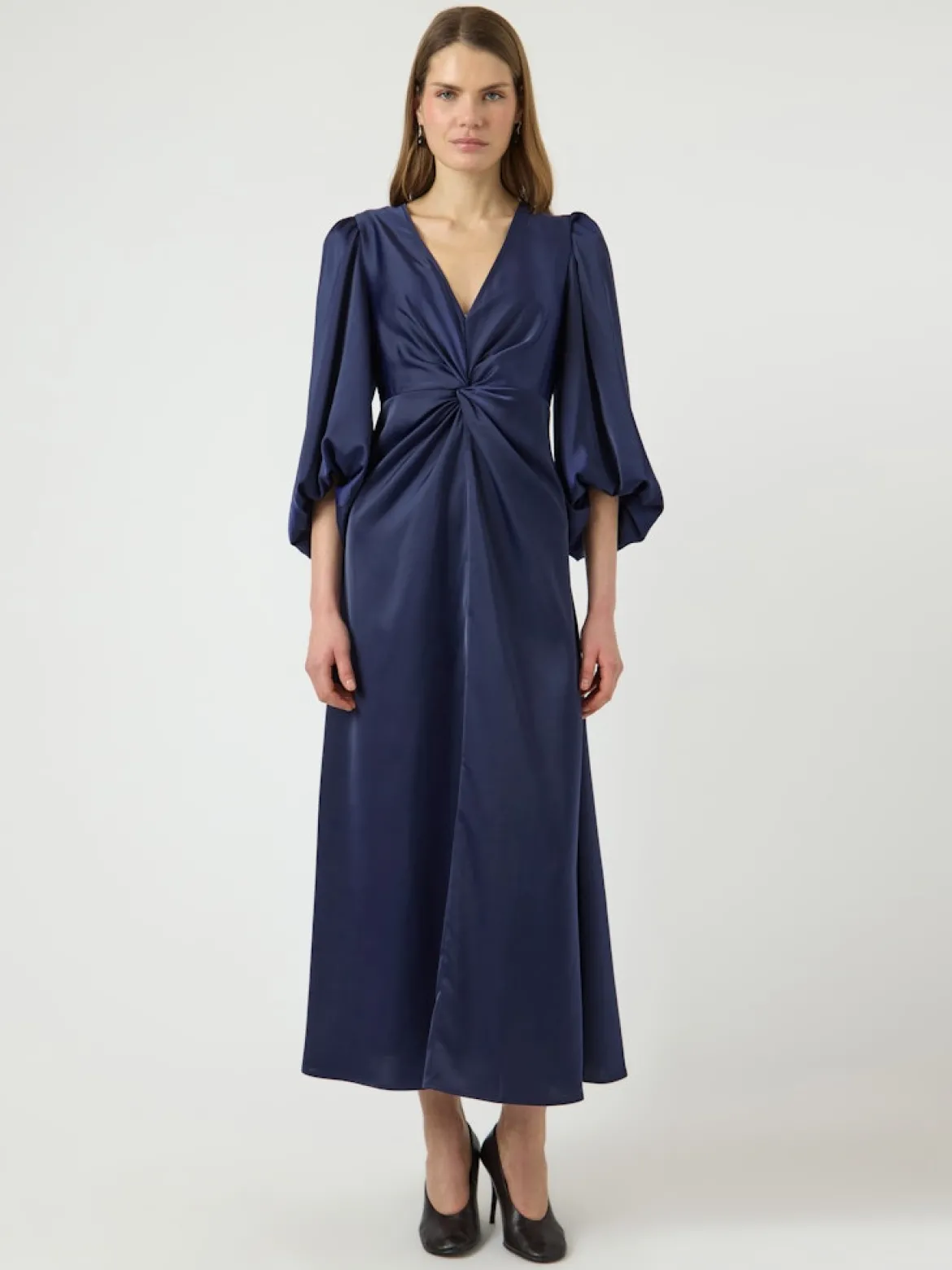 Y.A.S mekko YASThea LS Long Dress S. Noos, Evening Blue