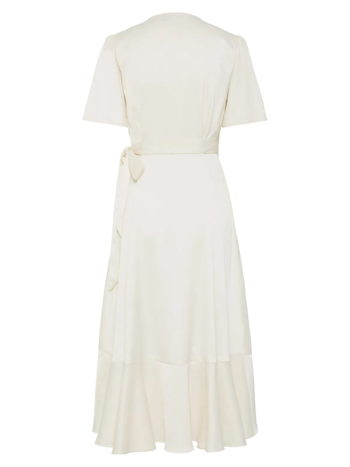 Y.A.S mekko YASTHEA 2/4 MIDI WRAP DRESS S. NOOS, Gardenia