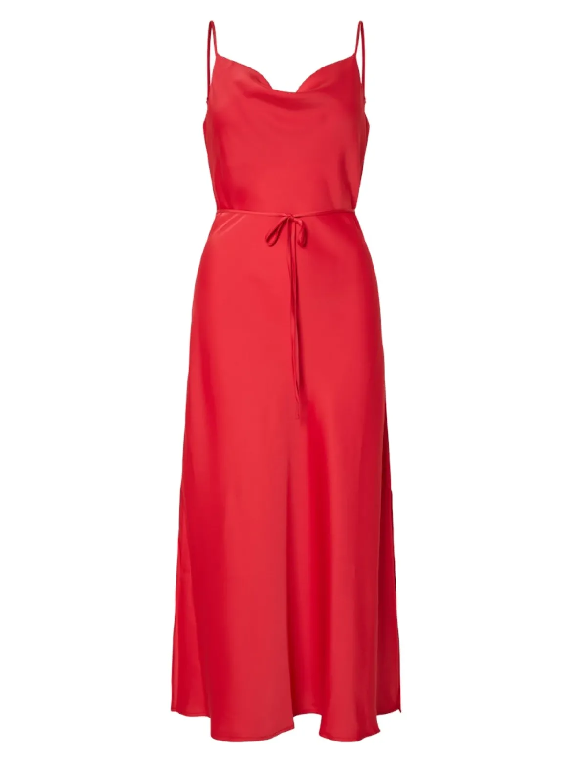 Y.A.S mekko YASThea Strap Long Dress S. Noos, Poinsettia