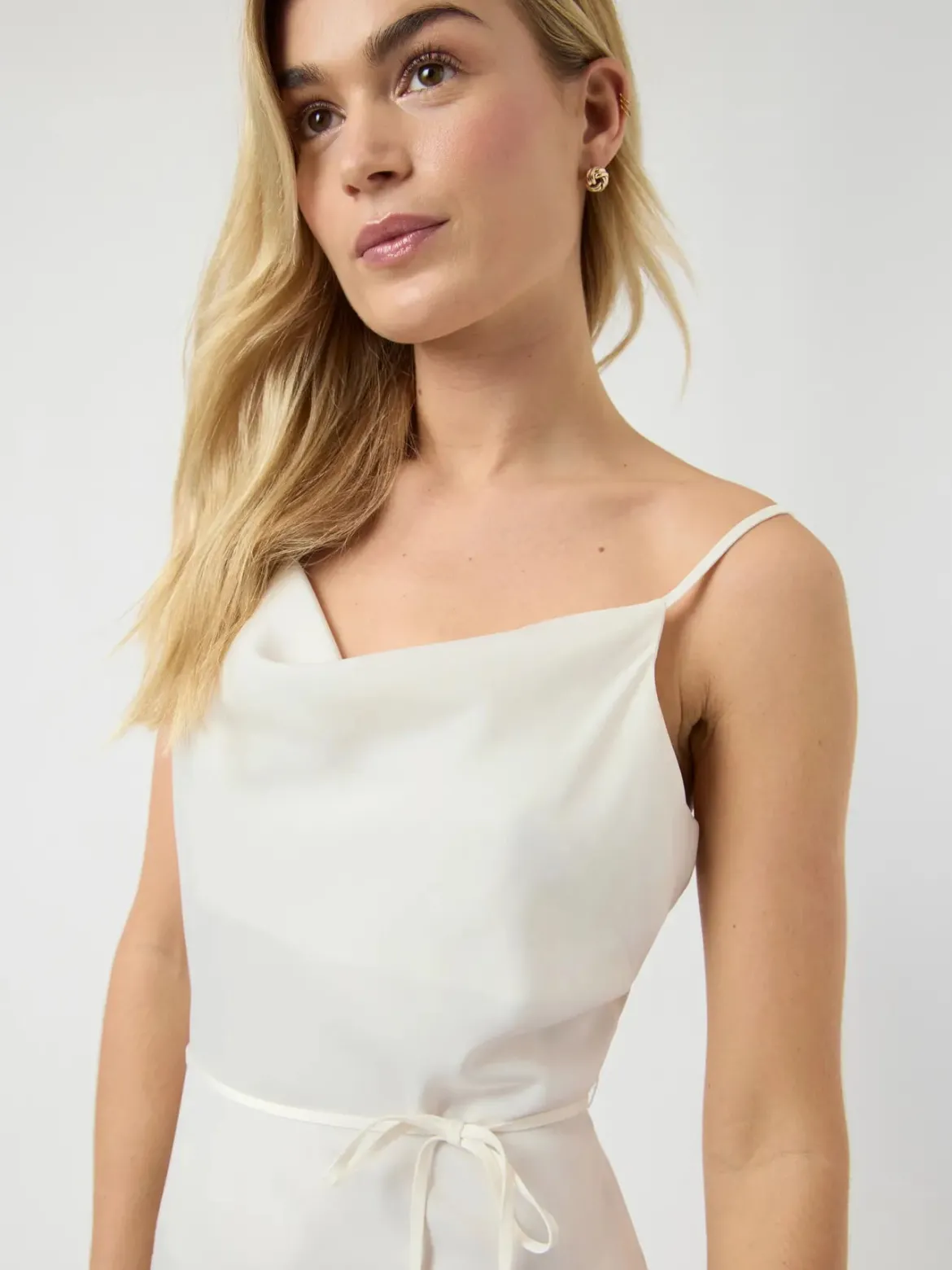 Y.A.S mekko YASTHEA Strap Long Dress, Gardenia