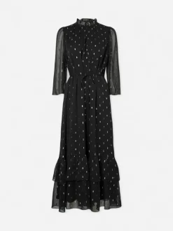 Y.A.S Mena 3/4 Long Dress, musta