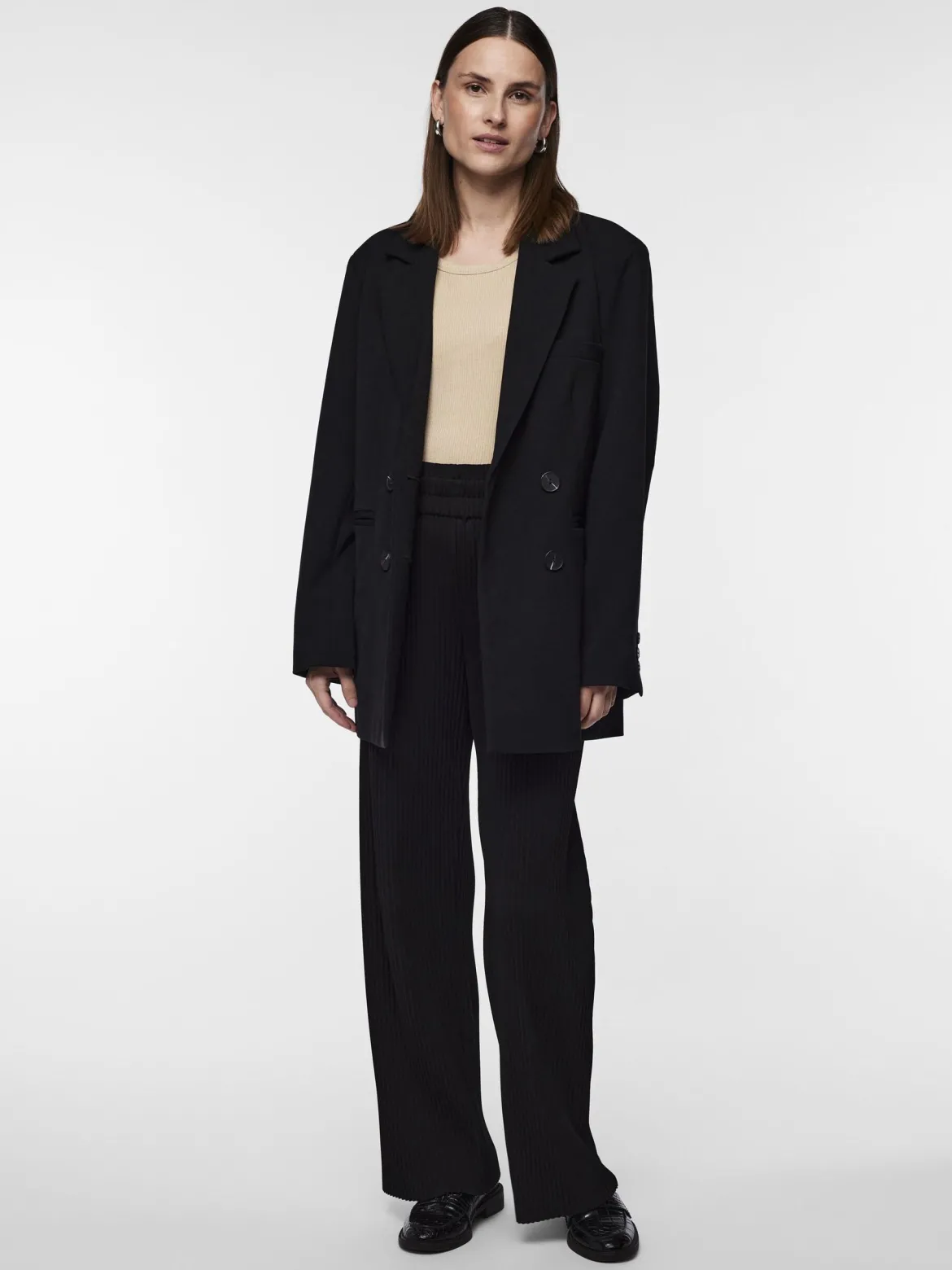 Y.A.S naisten housut YASALISA HW Pants, musta