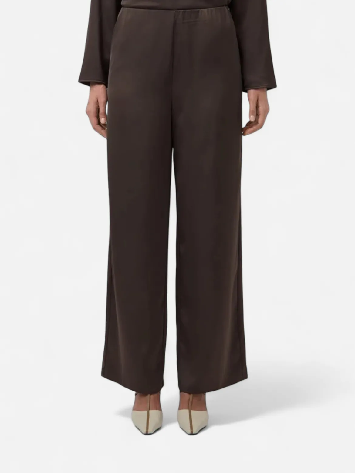 Y.A.S naisten housut Yaspella, Chocolate Brown