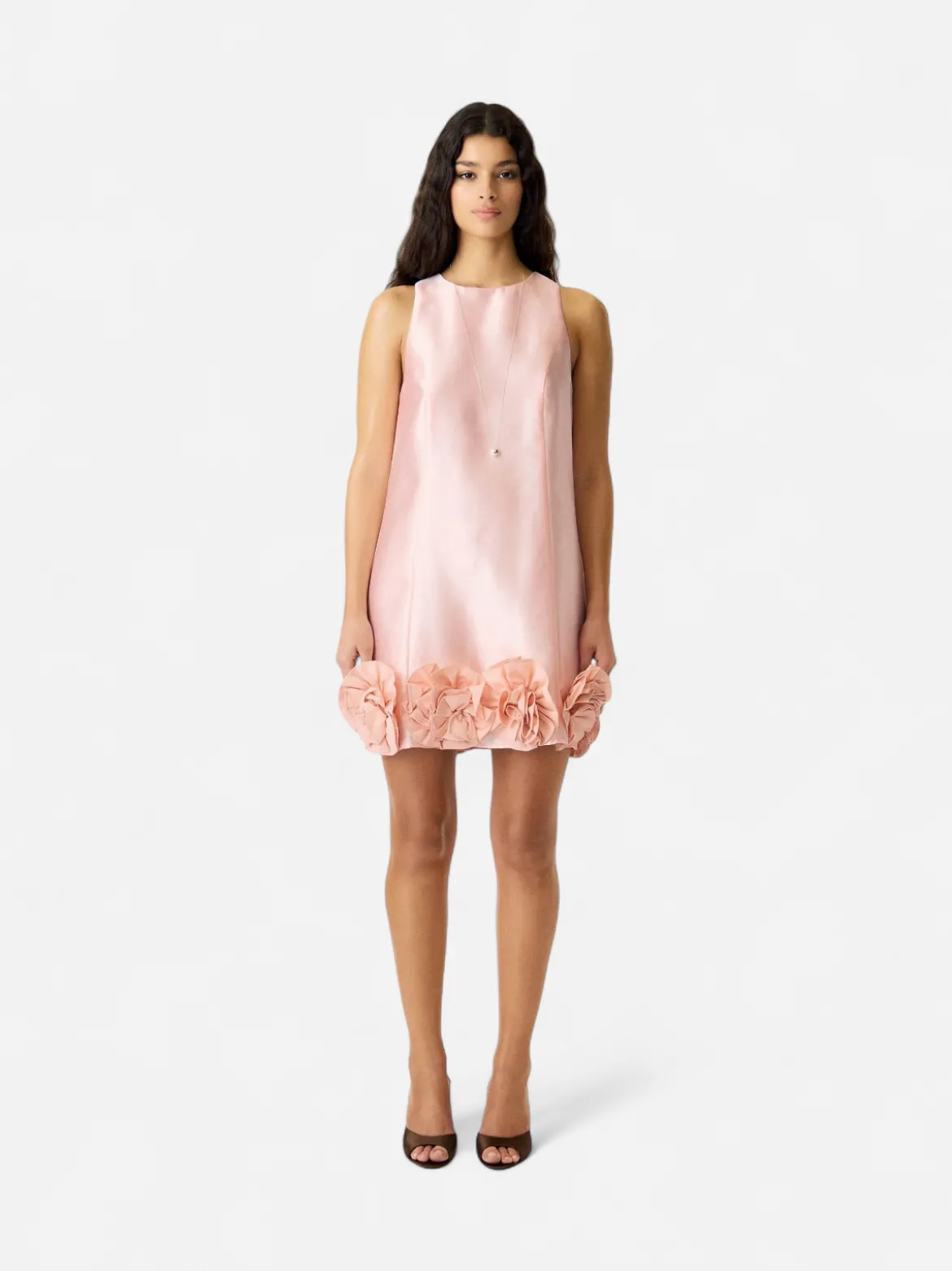 Y.A.S naisten mekko YASEllina Mini Dress, Blushing Rose