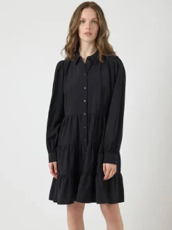 Y.A.S naisten mekko, YASPALA LS DRESS S. Black
